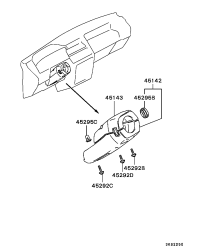 MR749818-COVER,STEERING COLUMN,LWR