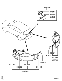 8337A015-LAMP ASSY,FOG,RR LH