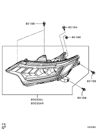 8301D469-HEAD LAMP ASSY,LH