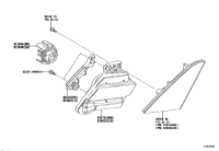 8167676010-RIM, BACK-UP LAMP, RH