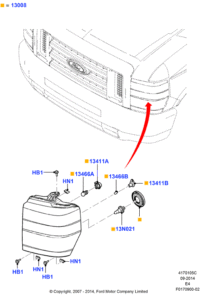 8C2Z13008B-Head lamp assy