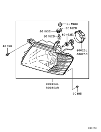 MN117820-HEADLAMP ASSY,RH