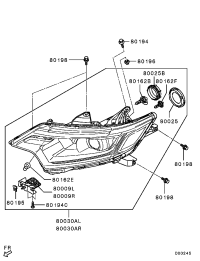 8301D191-HEAD LAMP ASSY,LH