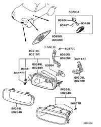 MR482714-BRACKET,FR FOG LAMP,RH