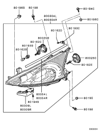 MN145505-HEADLAMP ASSY,LH