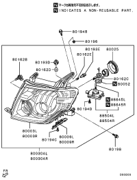 8301C157-HEADLAMP ASSY,LH