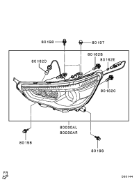 8301B587-HEADLAMP ASSY,LH