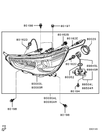 8301C217-BODY,HEADLAMP,LH