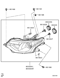 8301C197-HEADLAMP ASSY,LH