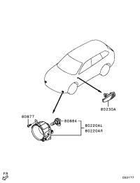 8321A467-LAMP ASSY,FOG,FR