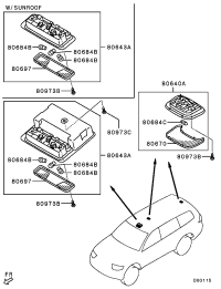 8401A206HA-LAMP ASSY,ROOM,FR