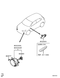 8321A506-LAMP ASSY,FOG,FR