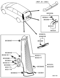 8330A495-Lamp set, comb, rr lh