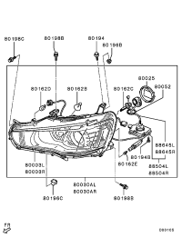 8301B432-BODY,HEADLAMP,RH