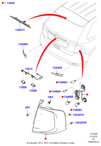 BT4Z13550A-lamp assy