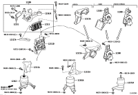 123800V020-INSULATOR ASSY, ENGINE MOUNTING, REAR
