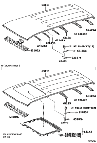 6310260140-PANEL SUB-ASSY, WINDSHIELD HEADER