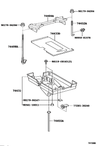7443330030-SUPPORT, BATTERY TRAY,NO.1