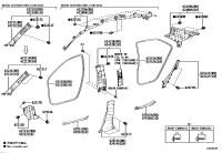 6255102780C0-GARNISH, REAR SEAT SIDE, RH