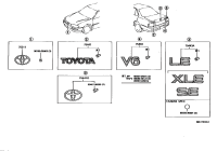 7544106010-PLATE, LUGGAGE COMPARTMENT DOOR NAME, NO.1