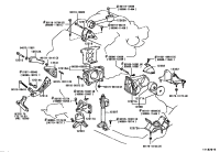 1232220020-BRACKET, ENGINE MOUNTING, REAR NO.2