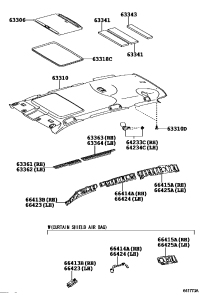 6330642040B0-TRIM SUB-ASSY, SUNSHADE