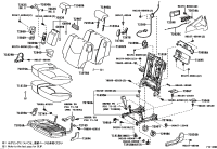 7169342010E0-COVER, REAR SEAT CUSHION HINGE, NO.3