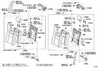 7175106030-Hanger, rear seat cover