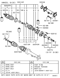 MR528641-JOINT & SHAFT KIT,FR