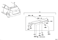 76085YL010A0-SPOILER SUB-ASSY, REAR