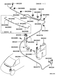 MR192642-MOTOR,WINDSHIELD WASHER(*)