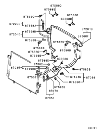 MR576676-PIPE,A/C CONDENSER OUTL
