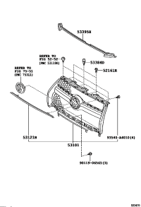 531210R040-MOULDING RADIATOR