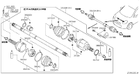 391003AW0C-SHAFT ASSY-FRON