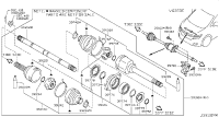 391001JA0A-SHAFT ASSY-FRON