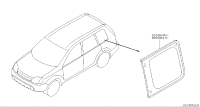 833008H501-GLASS ASSY-SIDE WINDOW,RH