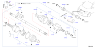 391001HM0B-SHAFT ASSY-FRON