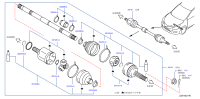 391013RC2B-SHAFT ASSY FRON