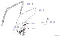 822346RA0C-PIECE ASSY CORNER,REAR DOOR 0518