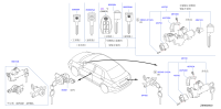 99810ED815-KEY SET CYLINDER LOCK