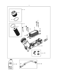 68308741AB-Adapter, eng oil filter