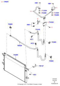 BT4Z7B028A-HOSE OIL COOLER