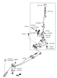 437001G500VA-LEVER COMPLETE-GEAR SHIFT