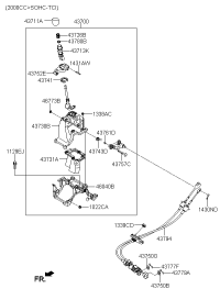 437001D400-LEVER COMPLETE-GEAR SHIFT