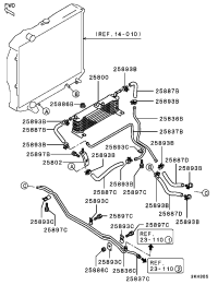 MB010975-TUBE,T/M OIL COOLER