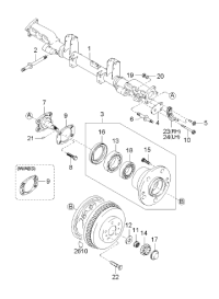 0K53A2608YA-BRKT ASSY-S/A, LH