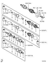 3815A575-SHAFT AS,FR AXLE DRIVE,LH