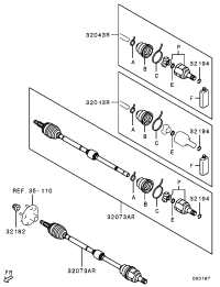 3817A220-BOOT KIT,FR AXLE JOINT,LH