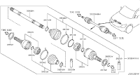 391001LA0C-SHAFT ASSY-FRON