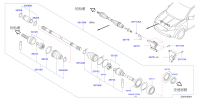 391002GJ5B-SHAFT ASSY FRON